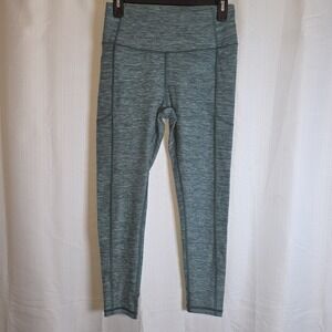 Victoria's Secret PINK Leggings High Waisted Side‎ Pocket Teal Heathered 8